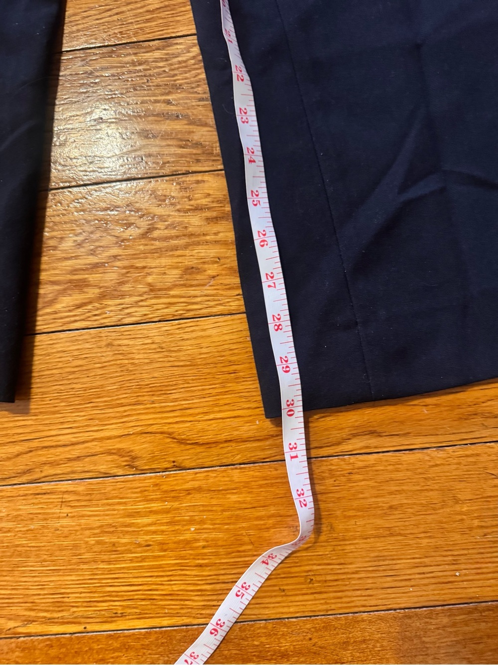 Curve Love A&F Harper Tailored Ultra-Wide Leg Pant Black Trousers 23 waist 00 - Picture 5 of 6